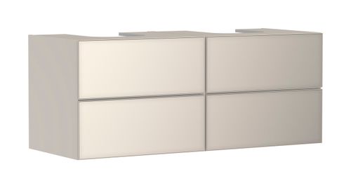 Hansgrohe-HG-Xevolos-E-Waschtischunterschrank-Sandbeige-Matt-1370-550-mit-4-Schubkaesten-fuer-Konsolen-mit-2-Aufsatzwaschtischen-geschliffen-Sandbeige-Matt-54197790 gallery number 1